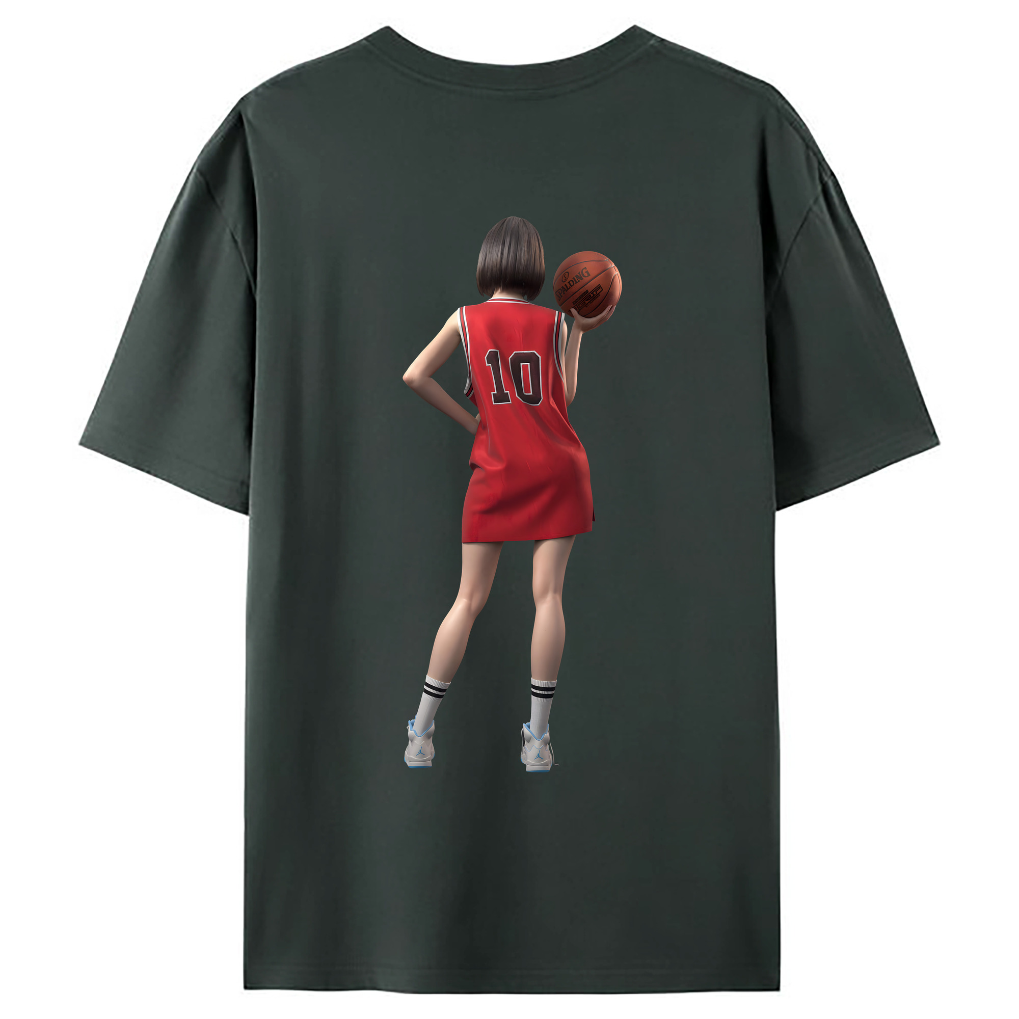 （画像用） SLAM DUNK／スラムダンク 綿100％ メンズ半袖Tシャツ（バックプリント） 通気性